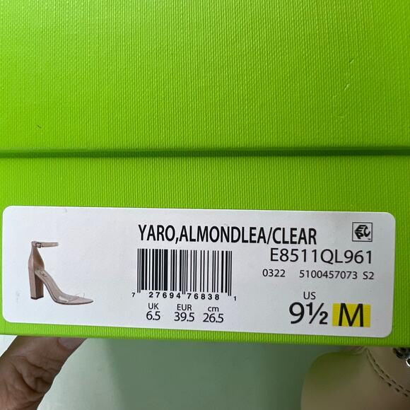 Sam Edelman Yaro Ankle Strap Block Heel Sandal Almond Women's 9.5M Tried On - Picture 9 of 10